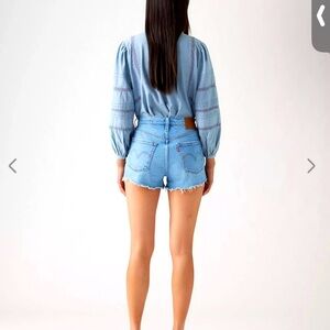 Levis Premium 501 Original Fit High Rise Women’s Shorts Size 31